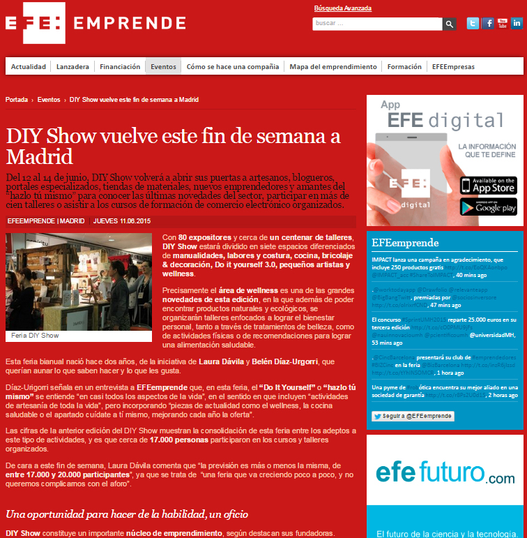 Efe Emprende, agencia de noticias (11/06/15)