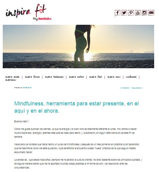 Inspira Fit, Blog sobre vida saludable (29/05/2015)