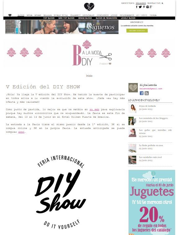 B a la moda DIY, blog DIY (06/15)