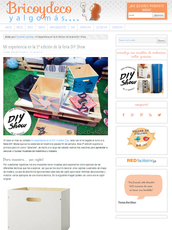 Bricoydeco.com, blog DIY (15/06/15)