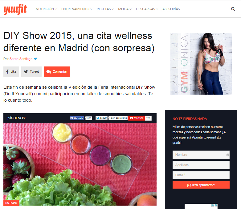 Yuufit, fitness, nutrición y deporte (05/15)