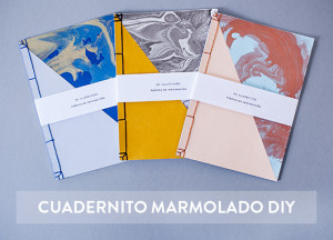 Cuadernito marmolado con costura japonesa (ds-mcj2011)
