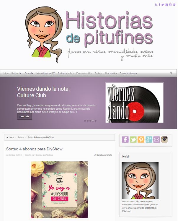 Historias de pitufines, blog de planes, manualidades para niños (9/11/2015)