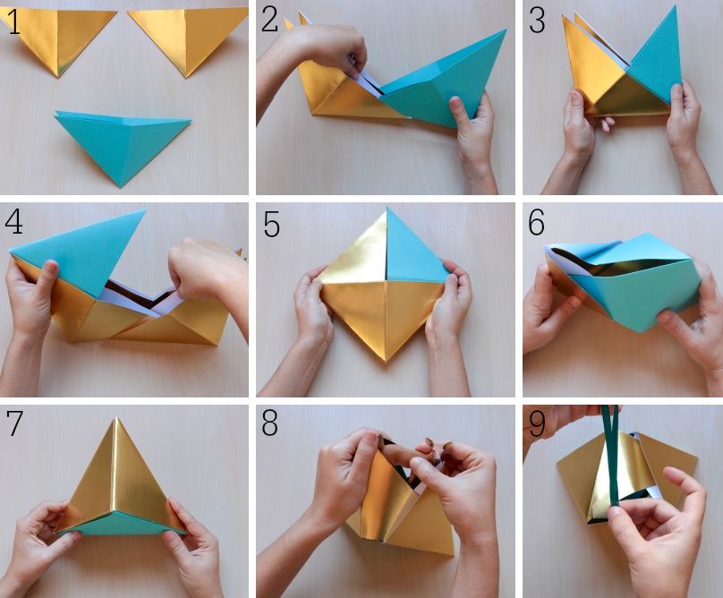 Abrumar Para un día de viaje esposa Caja de Origami para tus regalos de Navidad