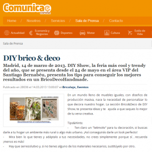 Comunicae.es, notas de prensa