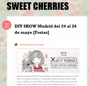 DIY Show en Sweet cherries 
