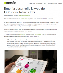 Emenia, diseño y desarrollo web