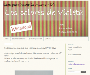 Los colores de violeta, blog DIY