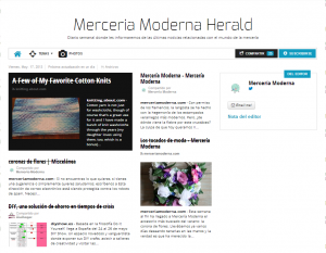 Mercería Moderna Herald: Diario semanal sobre mercería