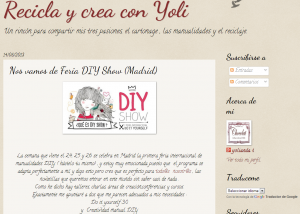 Recicla y crea con Yoli, blog de manualidades