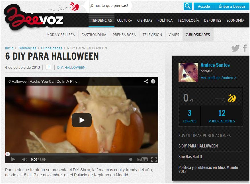Beevoz, portal de contenido 4-10-13