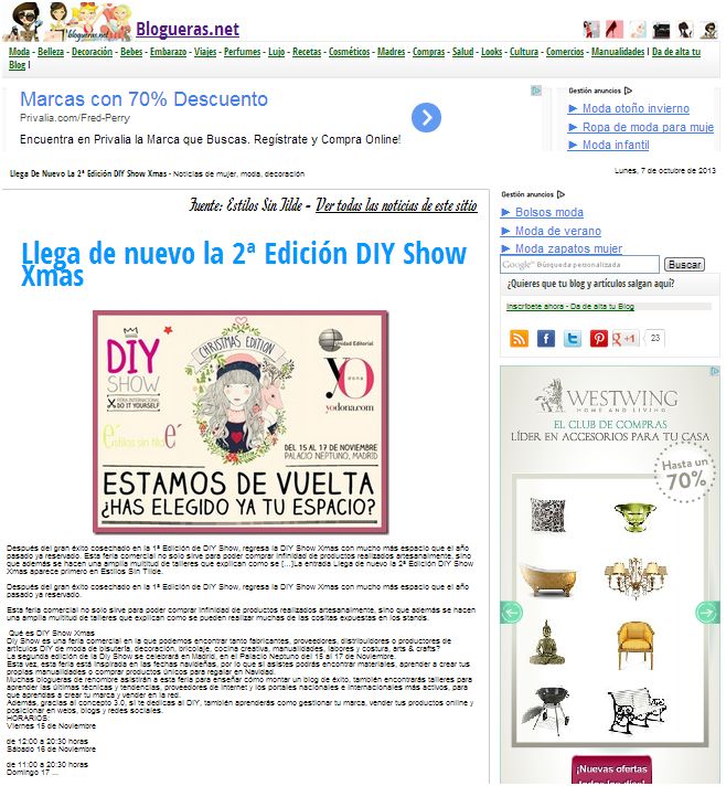 Blogueras, blogs de moda, belleza y decoración 10-13