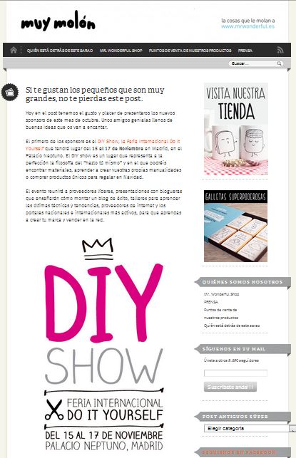 Muy Molón, blog de Mr. Wonderful 23-10-13