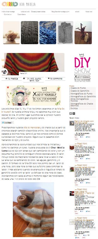 Adamadeja.com, cursos de punto especializados (5-11-13)