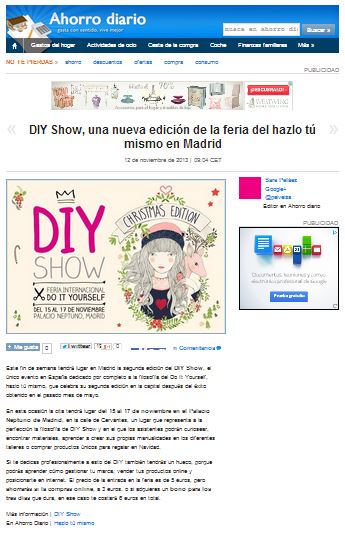 Ahorrodiario.com, consejos para ahorrar (12-11-13)