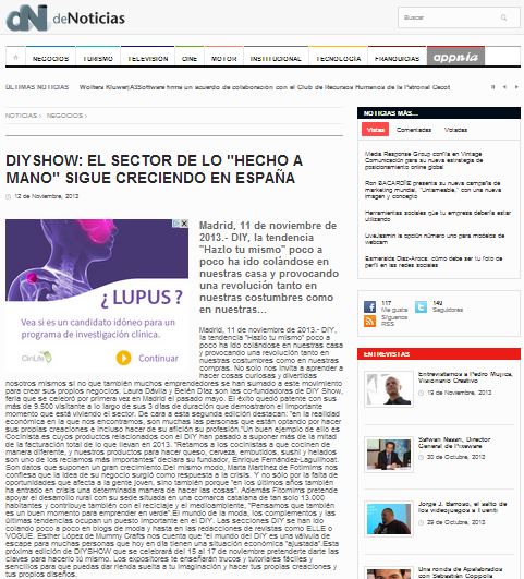 De noticias, diario online (12-11-13)