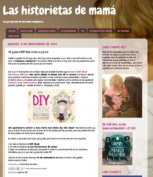 Las historietas de mama, blog sobre las experiencias de una mamá (5-11-13)