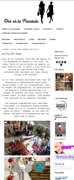 Dos en la Pasarela, blog sobre moda y tendencias (18-11-13)