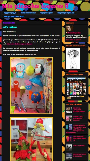 Mis piccolas locuras, blog personal (16-11-13)