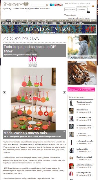 Stylelovely, portal sobre moda y tendencia (15-11-13)