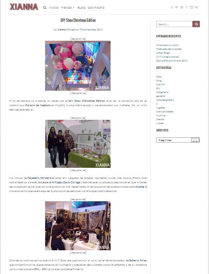 Xianna, blog DIY y tienda de complementos (19-11-13)