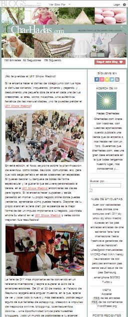 Blog de Charhadas, ocio y compras para niños y madres (25-02-14)