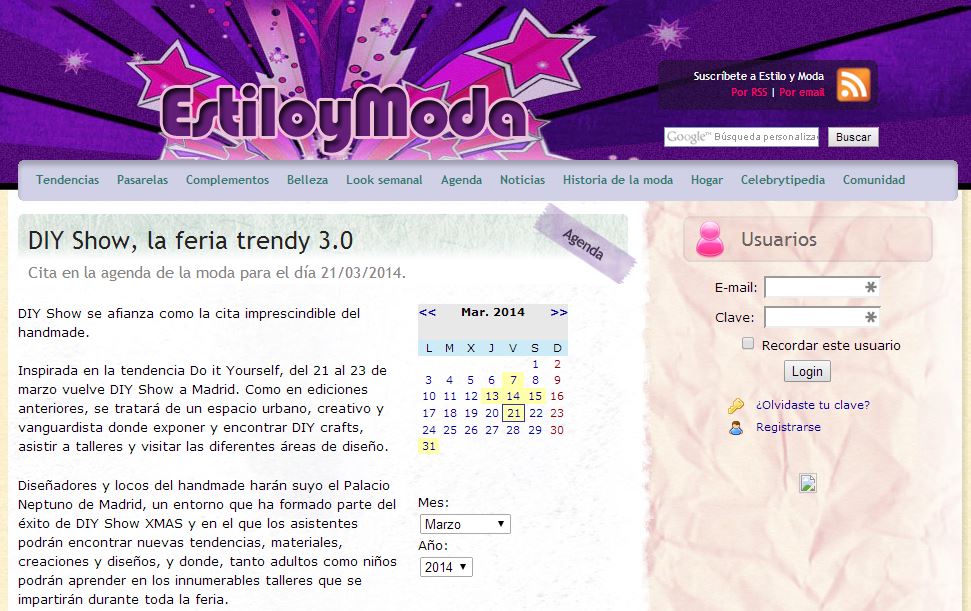 Estilo y moda, blog de moda y tendencias (03-14)