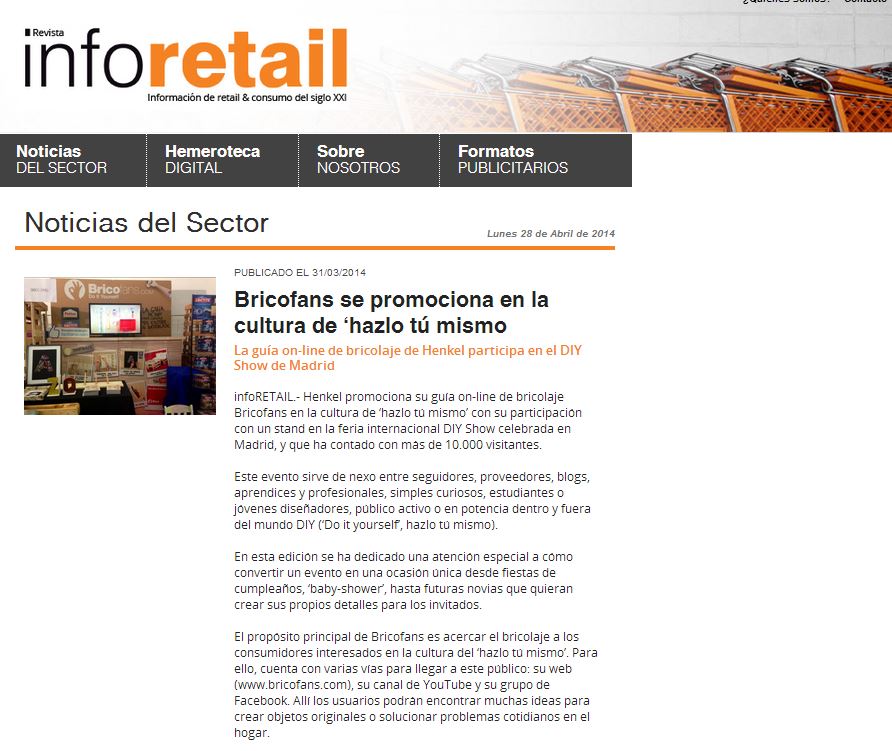 Inforetail, revista online de retail y consumo (31-03-14)