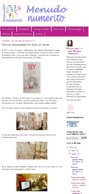 Menudo numerito, blog DIY (25-03-14)