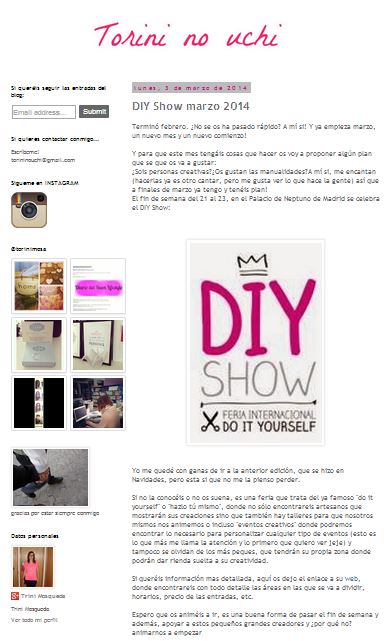 Torini no uchi, blog sobre ocio y estilo de vida (03-03-14)