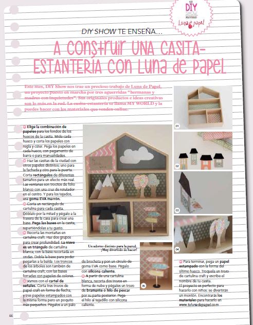 Revista Mollie nº4. Casita estantería con Luna de Papel