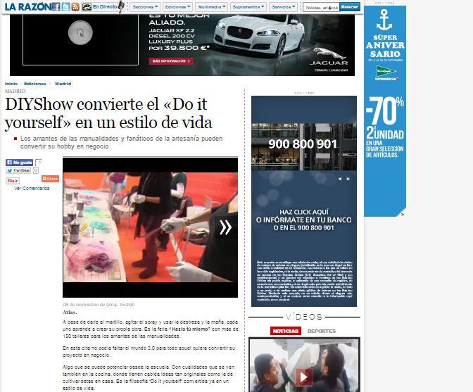 La Razon.es, diario online (08/11/2014)