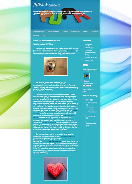 Pupa Artesanía, blog (10/11/2014)