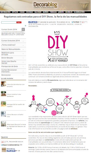 Decorablog, blog de decoración (26-09-2014)