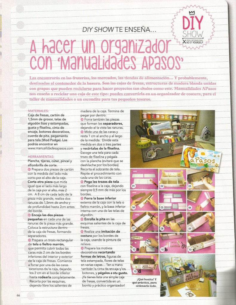 Revista Mollie nº 6 Manualidades Apasos